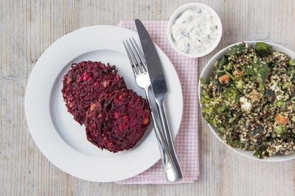 Mijn favoriete biet&feta burger