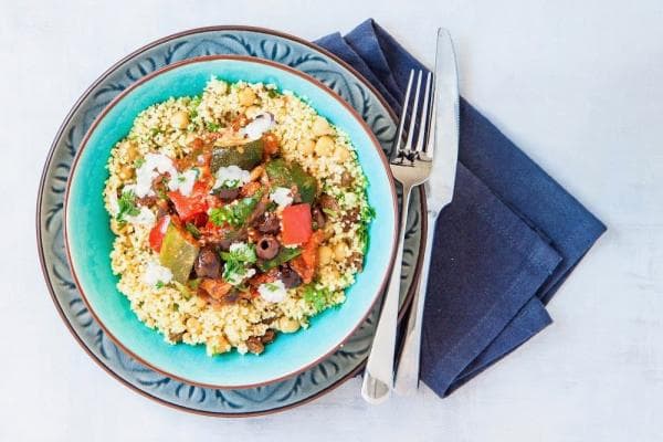 Libanese groentestoof met tabouleh