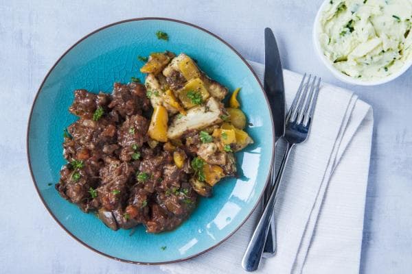 Italiaanse stoof met frisse stamp