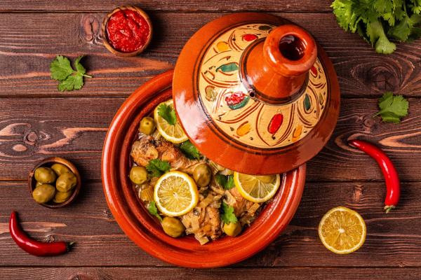 Kip tajine met olijven