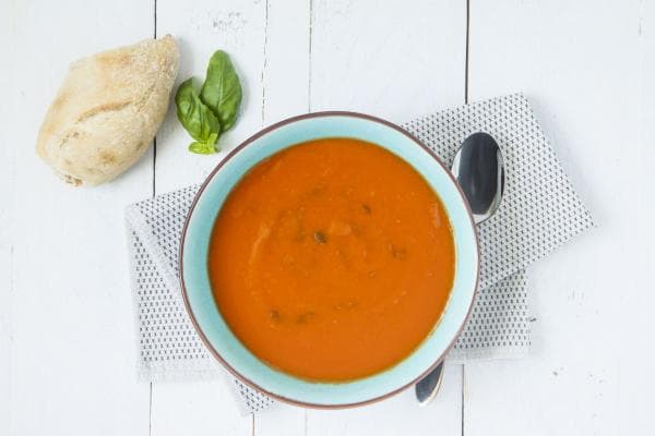 Tomaten basilicumsoep