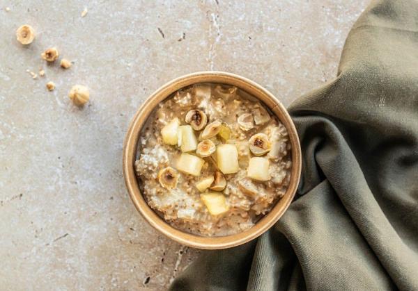 Overnight oats met cranberries