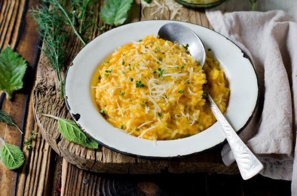 Pompoen en salie risotto