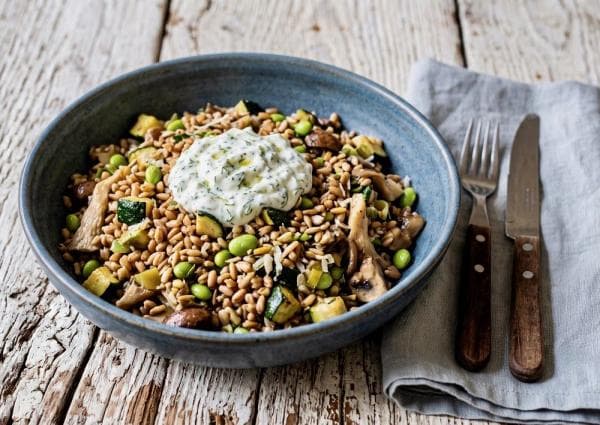 Nieuw: Healthy paddenstoelen en spelt bowl