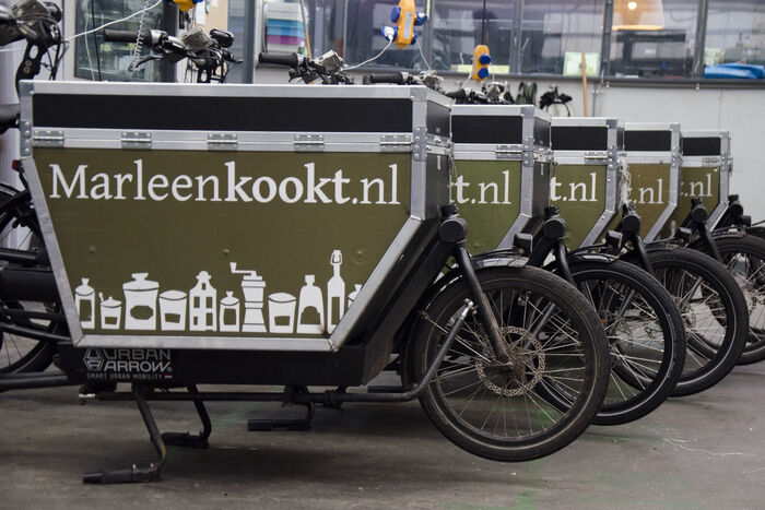 Bezorgd met de bakfiets